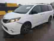 2014 Toyota Sienna SE with VIN 5TDXK3DC8ES441989, listed as a IAAI auction lot 43420437 with 183,733 mi miles and . Bid and sale history available at DreamBid. Image 17.