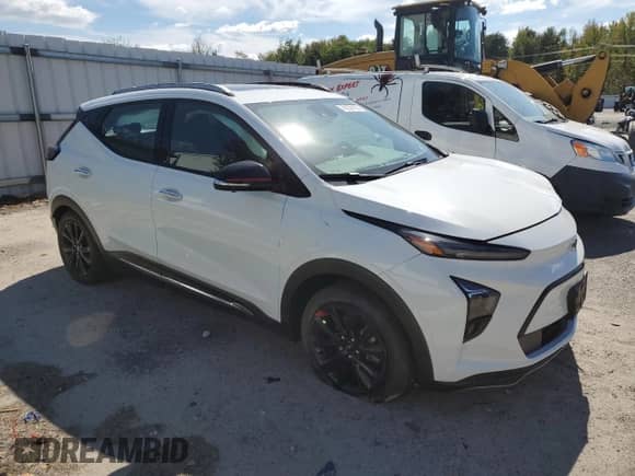 2023 Chevrolet Bolt EUV Premier with VIN 1G1FZ6S00P4109179, listed as a Copart auction lot 69230195 with 48,420 mi miles and Salvage title. Bid and sale history available at DreamBid. Image 4.