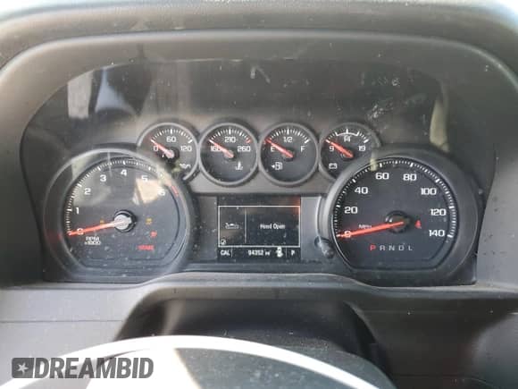 2021 Chevrolet Silverado 2500HD Work Truck with VIN 1GC2WLE76MF301969, listed as a Copart auction lot 88481805 with 94,352 mi miles and Salvage title. Bid and sale history available at DreamBid. Image 9.
