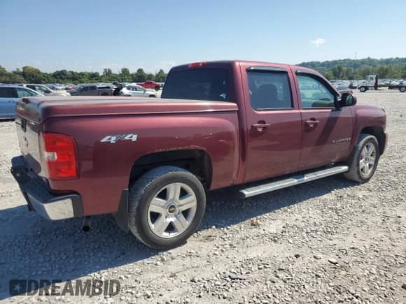 2008 Chevrolet Silverado 1500 LTZ with VIN 2GCEK13M981152864, listed as a Copart auction lot 80639885 with 136,829 mi miles and Salvage title. Bid and sale history available at DreamBid. Image 3.