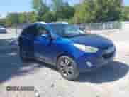 2014 Hyundai Tucson SE with VIN KM8JU3AGXEU804730, listed as a IAAI auction lot 43154883 with 116,472 mi miles and . Bid and sale history available at DreamBid. Image 1.