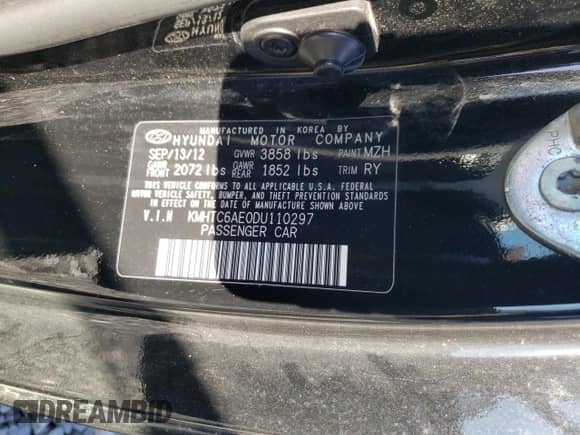 2013 Hyundai Veloster Turbo с VIN KMHTC6AE0DU110297, выставлен на аукционе Copart как лот 84737755 с пробегом 121 341 миль миль и Списание • Salvage title. История ставок и продаж доступна на DreamBid. Изображение 12.