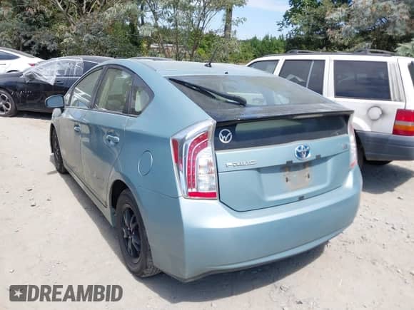 2012 Toyota Prius One with VIN JTDKN3DU4C1489770, listed as a IAAI auction lot 43133551 with 207,172 mi miles and . Bid and sale history available at DreamBid. Image 3.