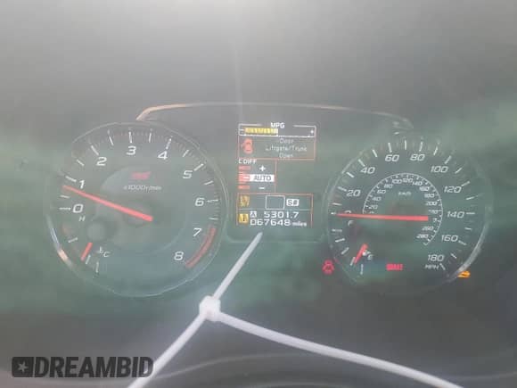 2020 Subaru WRX STI z VIN JF1VA2S69L9812788, wystawiony jako Copart lot #70737125 z przebiegiem 67 648 mil mil oraz Szkoda całkowita • Salvage title. Historia ofert i sprzedaży dostępna na DreamBid. Obrazek 9.