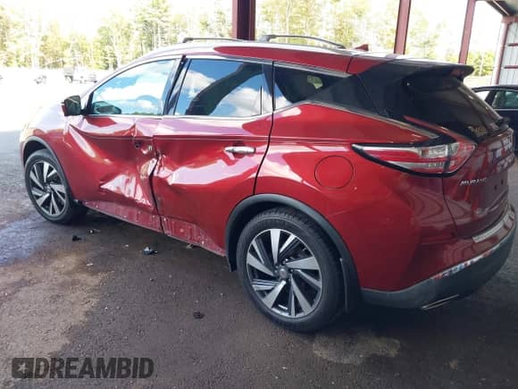 2015 Nissan Murano Platinum z VIN 5N1AZ2MH5FN203091, wystawiony jako IAAI lot #43314107 z przebiegiem 101 292 mil mil oraz . Historia ofert i sprzedaży dostępna na DreamBid. Obrazek 3.