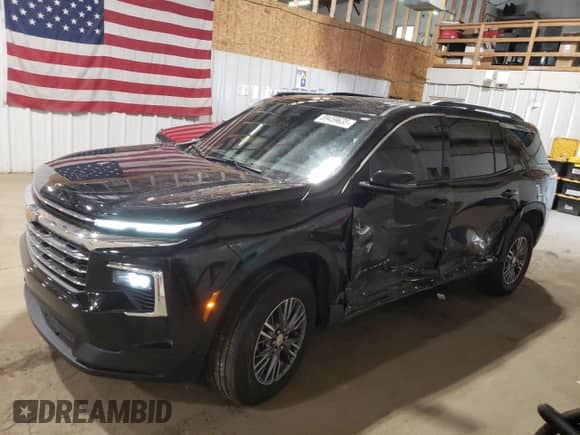 2025 Chevrolet Traverse AWD LT с VIN 1GNEVGRS9SJ206278, выставлен на аукционе Copart как лот 69459635 с пробегом 9 981 миль миль и Списание • Salvage title. История ставок и продаж доступна на DreamBid. Изображение 1.