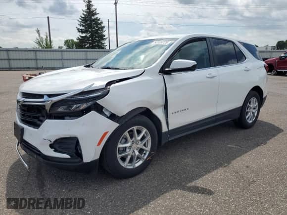 2024 Chevrolet Equinox LT с VIN 3GNAXUEG6RS167523, выставлен на аукционе Copart как лот 65599725 с пробегом 35 906 миль миль и Списание • Salvage title. История ставок и продаж доступна на DreamBid. Изображение 1.