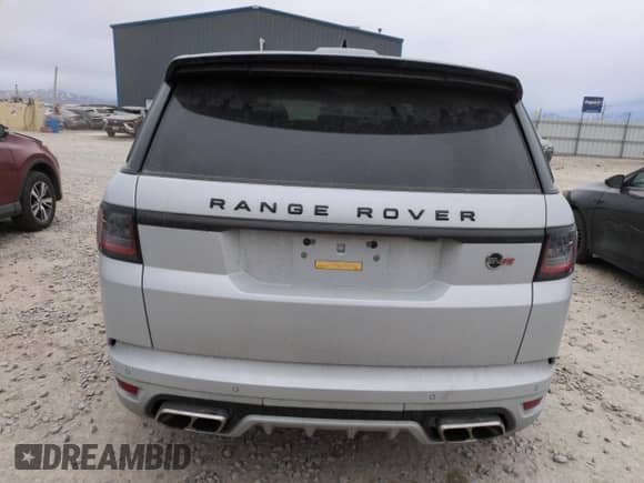 2022 Land Rover Range Rover Sport SVR with VIN SALWZ2RE2NA220101, listed as a Copart auction lot 54006325 with 24,809 mi miles and Salvage title. Bid and sale history available at DreamBid. Image 6.