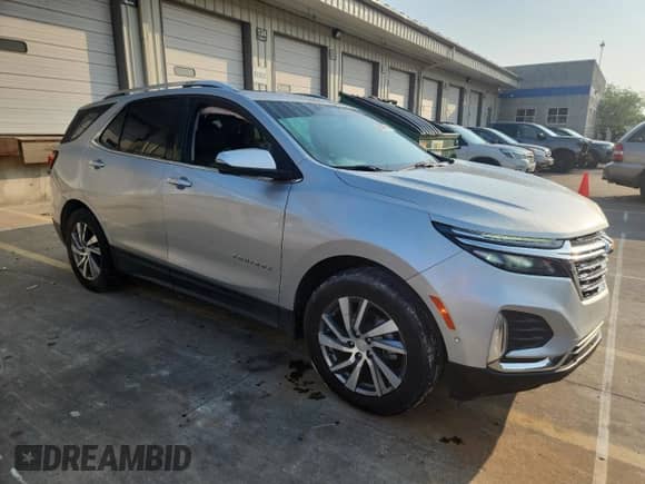 2022 Chevrolet Equinox Premier with VIN 3GNAXNEV5NS104587, listed as a Copart auction lot 60440505 with 42,942 mi miles and Salvage title. Bid and sale history available at DreamBid. Image 4.