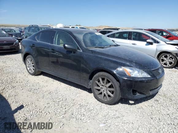 2007 Lexus IS 250 with VIN JTHCK262472016193, listed as a Copart auction lot 81470305 with 165,288 mi miles and Clean title. Bid and sale history available at DreamBid. Image 4.