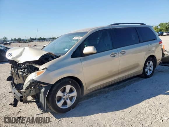 2014 Toyota Sienna LE AAS with VIN 5TDKK3DC4ES504290, listed as a Copart auction lot 84416555 with 133,325 mi miles and Salvage title. Bid and sale history available at DreamBid. Image 1.