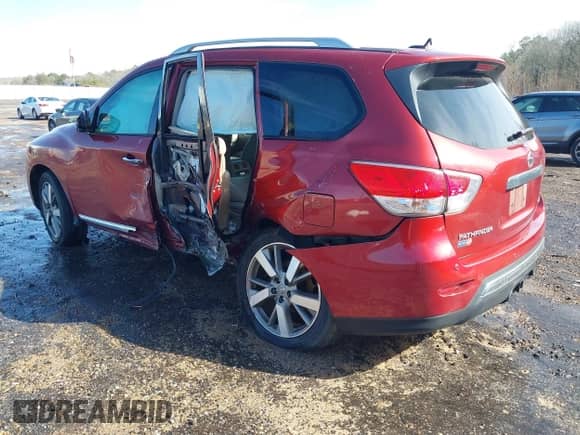 2013 Nissan Pathfinder SL with VIN 5N1AR2MN0DC629317, listed as a IAAI auction lot 41468177 with 157,286 mi miles and . Bid and sale history available at DreamBid. Image 3.