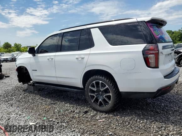 2021 Chevrolet Tahoe RST z VIN 1GNSCRKD9MR395972, wystawiony jako Copart lot #55987375 z przebiegiem 107 689 mil mil oraz Szkoda całkowita • Salvage title. Historia ofert i sprzedaży dostępna na DreamBid. Obrazek 2.