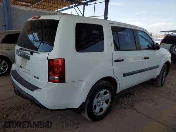 2015 Honda Pilot LX with VIN 5FNYF4H21FB009119, listed as a Copart auction lot 68912095 with 80,837 mi miles and Salvage title. Bid and sale history available at DreamBid. Image 3.