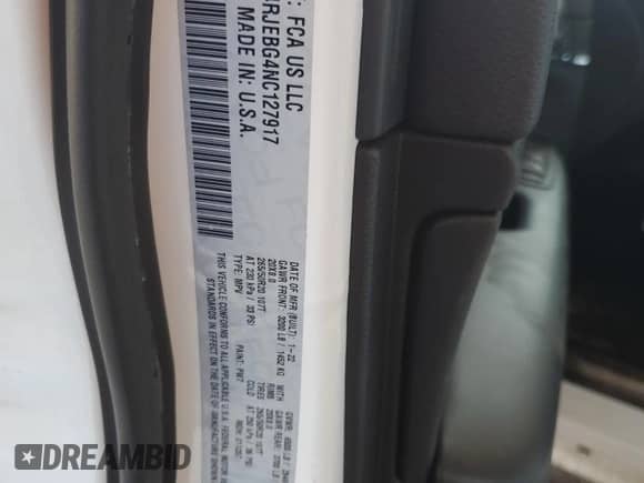 2022 Jeep Grand Cherokee Limited with VIN 1C4RJEBG4NC127917, listed as a Copart auction lot 67602625 with 17,105 mi miles and Salvage title. Bid and sale history available at DreamBid. Image 14.