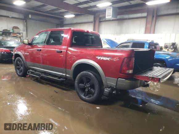 2010 Dodge 1500 Laramie with VIN 1D7RV1CTXAS123451, listed as a Copart auction lot 47293455 with 189,285 mi miles and Salvage title. Bid and sale history available at DreamBid. Image 2.