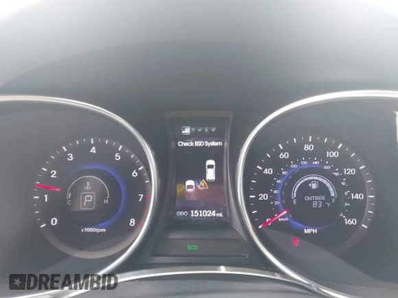 2014 Hyundai Santa Fe GLS with VIN KM8SR4HF2EU072425, listed as a IAAI auction lot 42694331 with 151,024 mi miles and . Bid and sale history available at DreamBid. Image 7.