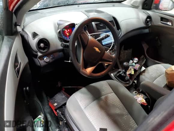 2012 Chevrolet Sonic LS with VIN 1G1JB6SH7C4116631, listed as a Copart auction lot 46794225 with 144,623 mi miles and Salvage title. Bid and sale history available at DreamBid. Image 8.