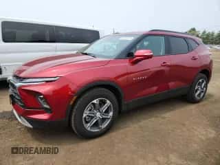 2025 Chevrolet Blazer LT с VIN 3GNKBJRS5SS104905, выставлен на аукционе Copart как лот 67225115 с пробегом 4 103 миль миль и Списание • Salvage title. История ставок и продаж доступна на DreamBid. Изображение 1.