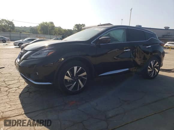 2024 Nissan Murano SL with VIN 5N1AZ2CJ0RC123802, listed as a Copart auction lot 70130725 with 9,873 mi miles and Salvage title. Bid and sale history available at DreamBid. Image 1.