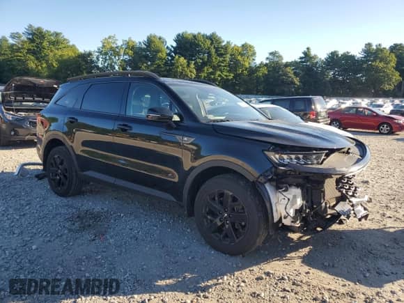 2023 Kia Sorento X-Line S with VIN 5XYRLDLC5PG205703, listed as a Copart auction lot 70218405 with 62,724 mi miles and Salvage title. Bid and sale history available at DreamBid. Image 4.