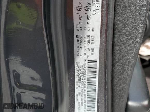 2018 Dodge Durango SXT with VIN 1C4RDJAGXJC279843, listed as a Copart auction lot 57187615 with Not provided miles and Salvage title. Bid and sale history available at DreamBid. Image 13.