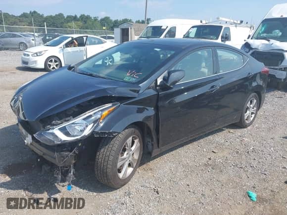 2016 Hyundai Elantra Value Edition with VIN KMHDH4AE6GU635122, listed as a IAAI auction lot 42994438 with 110,612 mi miles and . Bid and sale history available at DreamBid. Image 2.