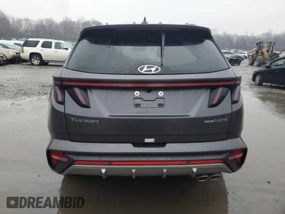 2024 Hyundai Tucson N Line with VIN KM8JFCD17RU159834, listed as a Copart auction lot 41980685 with 6,224 mi miles and Salvage title. Bid and sale history available at DreamBid. Image 6.