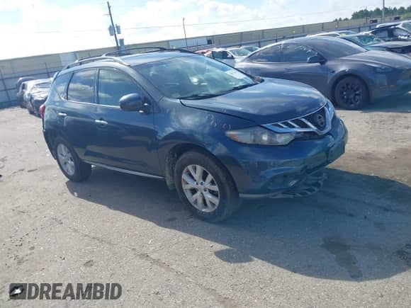 2013 Nissan Murano S с VIN JN8AZ1MU4DW205969, выставлен на аукционе IAAI как лот 42823246 с пробегом 148 509 миль миль и . История ставок и продаж доступна на DreamBid. Изображение 1.