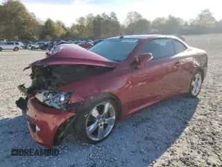 2010 Lexus IS 250 C z VIN JTHFF2C29A2514595, wystawiony jako Copart lot #89709135 z przebiegiem 118 907 mil mil oraz Szkoda całkowita • Salvage title. Historia ofert i sprzedaży dostępna na DreamBid. Obrazek 1.