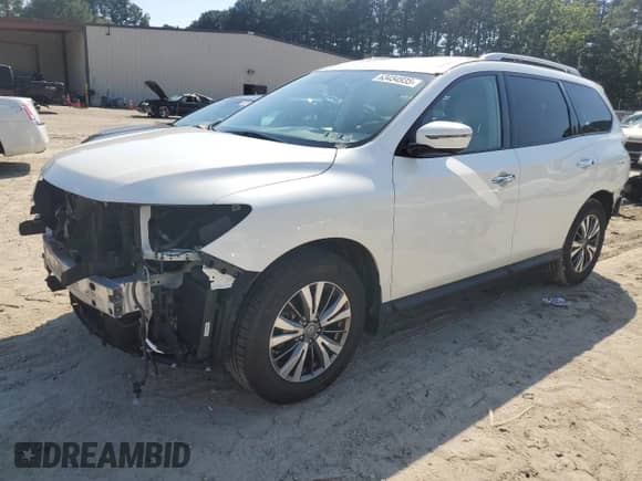 2019 Nissan Pathfinder Platinum z VIN 5N1DR2MM7KC590310, wystawiony jako Copart lot #63454935 z przebiegiem 51 823 mil mil oraz Szkoda całkowita • Salvage title. Historia ofert i sprzedaży dostępna na DreamBid. Obrazek 1.