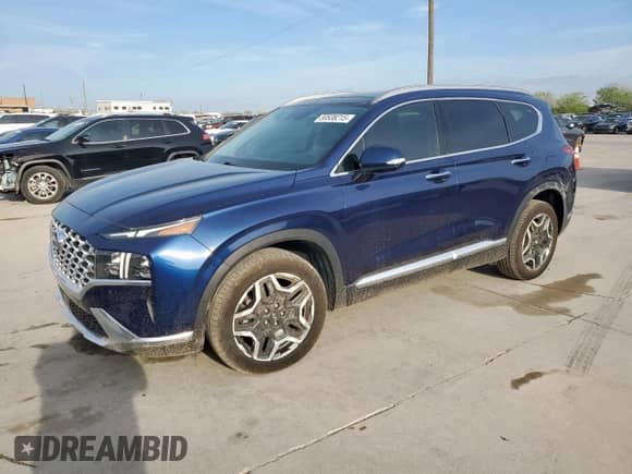 2021 Hyundai Santa Fe Limited с VIN 5NMS44AL8MH312599, выставлен на аукционе Copart как лот 50538215 с пробегом 66 483 миль миль и Списание • Salvage title. История ставок и продаж доступна на DreamBid. Изображение 1.