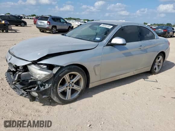 2015 BMW 4 Series 428i z VIN WBA3V7C53F5A24089, wystawiony jako Copart lot #59936155 z przebiegiem Nie podano mil oraz Szkoda całkowita • Salvage title. Historia ofert i sprzedaży dostępna na DreamBid. Obrazek 1.