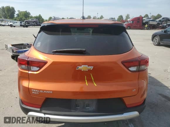 2022 Chevrolet TrailBlazer LT с VIN KL79MRSL6NB026487, выставлен на аукционе Copart как лот 81150555 с пробегом 39 577 миль миль и Списание • Salvage title. История ставок и продаж доступна на DreamBid. Изображение 6.