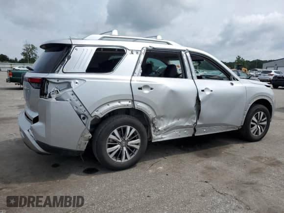 2023 Nissan Pathfinder SL с VIN 5N1DR3CAXPC225575, выставлен на аукционе Copart как лот 69644785 с пробегом 46 699 миль миль и Списание • Salvage title. История ставок и продаж доступна на DreamBid. Изображение 3.