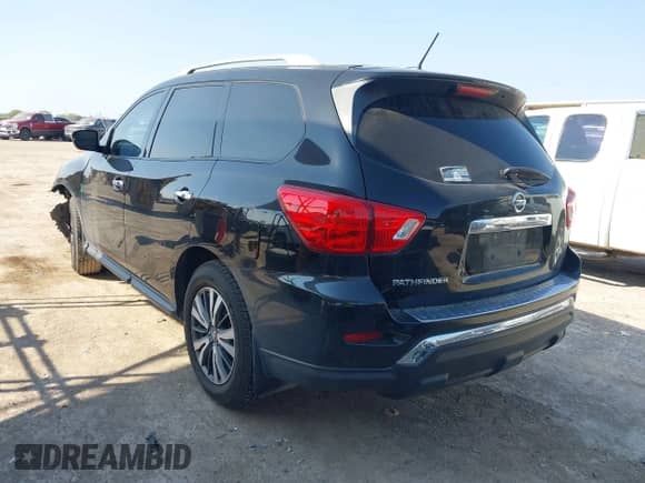 2017 Nissan Pathfinder S with VIN 5N1DR2MN2HC623165, listed as a IAAI auction lot 43176091 with 121,873 mi miles and . Bid and sale history available at DreamBid. Image 3.