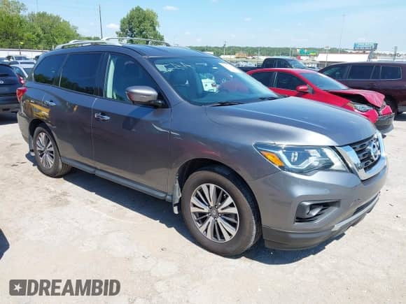 2017 Nissan Pathfinder S with VIN 5N1DR2MN7HC695673, listed as a IAAI auction lot 43000027 with 130,877 mi miles and . Bid and sale history available at DreamBid. Image 1.
