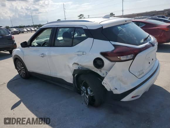 2024 Nissan Kicks SV with VIN 3N1CP5CV0RL483201, listed as a Copart auction lot 58753434 with 7,891 mi miles and Salvage title. Bid and sale history available at DreamBid. Image 2.