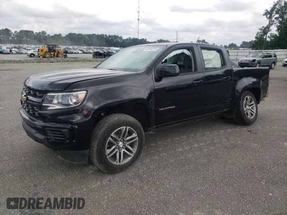 2021 Chevrolet Colorado 2WD Work Truck z VIN 1GCGSBEN9M1283331, wystawiony jako Copart lot #63944255 z przebiegiem 54 789 mil mil oraz Szkoda całkowita • Salvage title. Historia ofert i sprzedaży dostępna na DreamBid. Obrazek 1.
