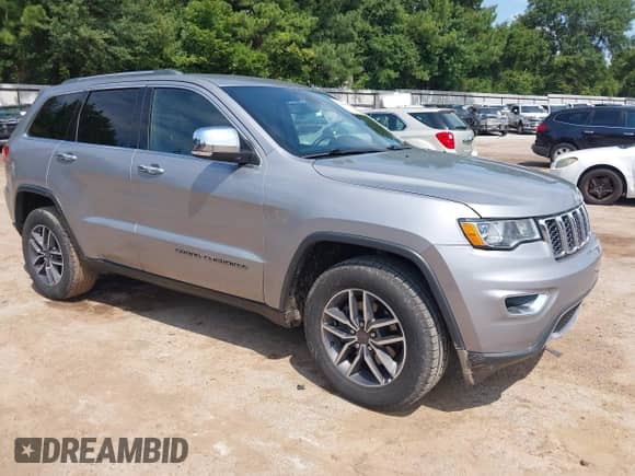2019 Jeep Grand Cherokee Limited with VIN 1C4RJEBGXKC731094, listed as a IAAI auction lot 42960553 with 102,532 mi miles and . Bid and sale history available at DreamBid. Image 1.