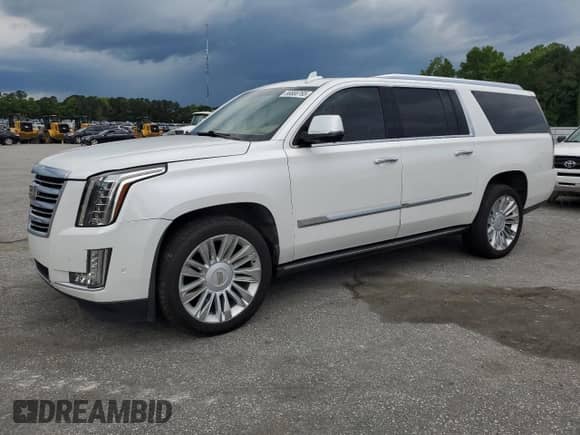 2020 Cadillac Escalade ESV Platinum with VIN 1GYS4KKJ2LR111688, listed as a Copart auction lot 56800765 with 78,146 mi miles and Salvage title. Bid and sale history available at DreamBid. Image 1.