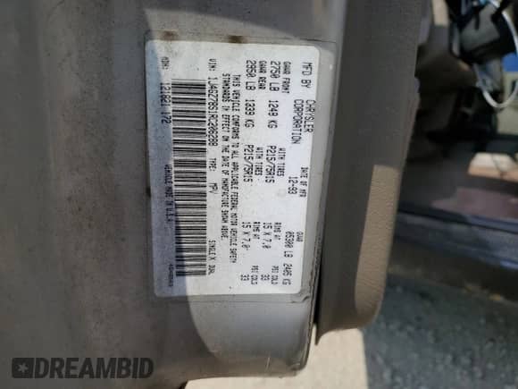 1994 Jeep Grand Cherokee Limited z VIN 1J4GZ78S1RC206288, wystawiony jako Copart lot #62392685 z przebiegiem 207 731 mil mil oraz Szkoda całkowita • Salvage title. Historia ofert i sprzedaży dostępna na DreamBid. Obrazek 12.