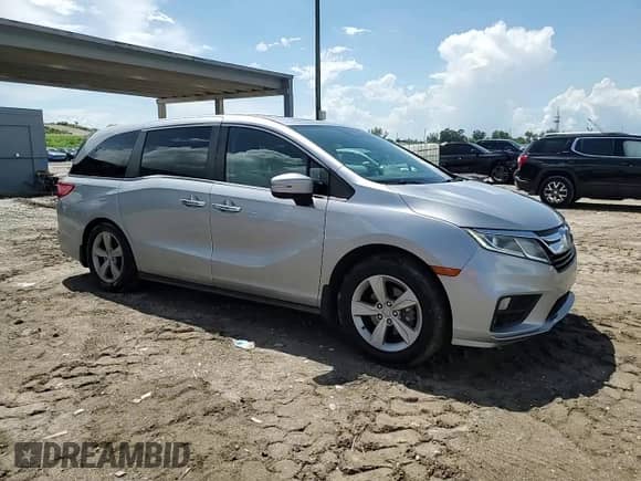 2019 Honda Odyssey EX-L with VIN 5FNRL6H70KB124809, listed as a Copart auction lot 80999965 with 78,336 mi miles and Salvage title. Bid and sale history available at DreamBid. Image 14.