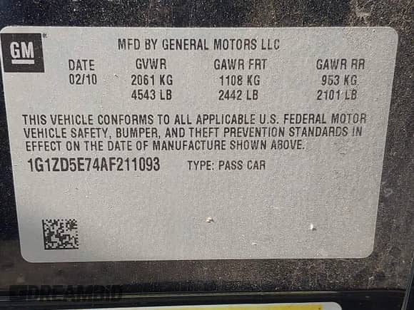 2010 Chevrolet Malibu 2LT с VIN 1G1ZD5E74AF211093, выставлен на аукционе IAAI как лот 42395799 с пробегом 151 982 миль миль и . История ставок и продаж доступна на DreamBid. Изображение 9.