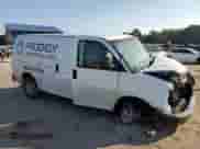 2024 Chevrolet Express Cargo with VIN 1GCWGAF78R1102458, listed as a Copart auction lot 68713344 with Not provided miles and Salvage title. Bid and sale history available at DreamBid. Image 4.