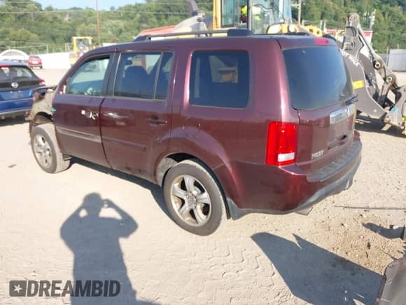 2013 Honda Pilot EX-L with VIN 5FNYF4H66DB066271, listed as a IAAI auction lot 42892874 with 143,995 mi miles and . Bid and sale history available at DreamBid. Image 3.