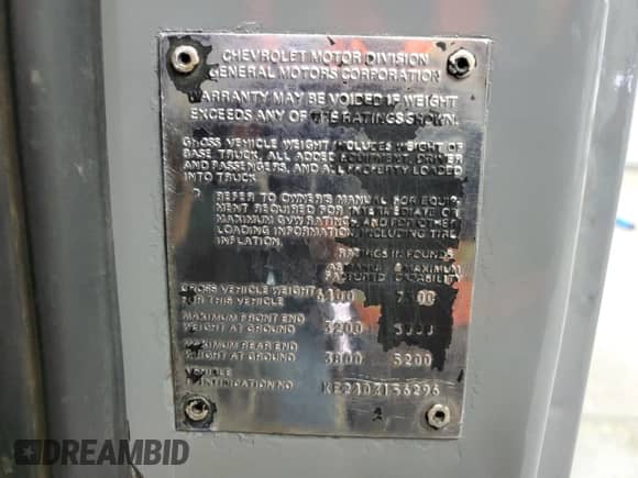 1970 Chevrolet Silverado 1500 z VIN KE240Z156296, wystawiony jako Copart lot #87512765 z przebiegiem 97 529 mil mil oraz Czysty tytuł • Clean title. Historia ofert i sprzedaży dostępna na DreamBid. Obrazek 12.