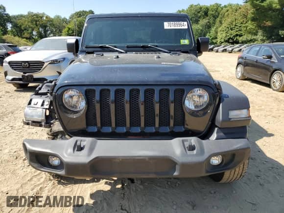 2022 Jeep Wrangler Unlimited Sport z VIN 1C4HJXDG5NW155504, wystawiony jako Copart lot #70189964 z przebiegiem 44 101 mil mil oraz Szkoda całkowita • Salvage title. Historia ofert i sprzedaży dostępna na DreamBid. Obrazek 5.