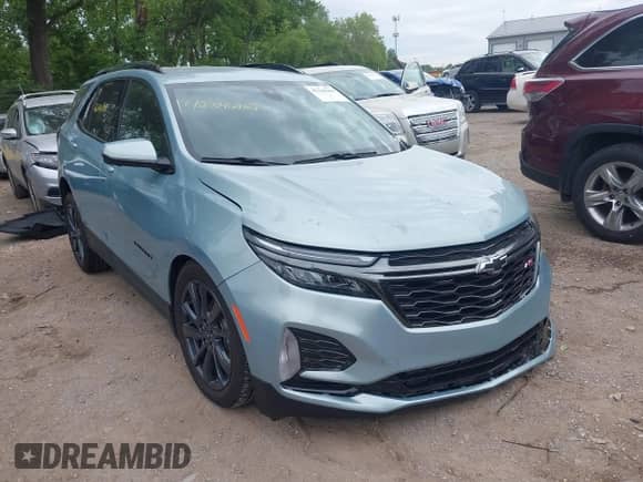 2022 Chevrolet Equinox RS z VIN 2GNAXWEV8N6129228, wystawiony jako IAAI lot #42346969 z przebiegiem 68 266 mil mil oraz . Historia ofert i sprzedaży dostępna na DreamBid. Obrazek 1.