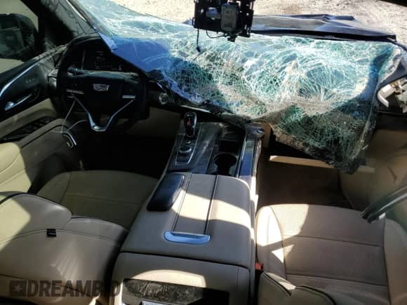 2021 Cadillac Escalade Premium Luxury with VIN 1GYS4CKL6MR249968, listed as a Copart auction lot 47406705 with 28,937 mi miles and Salvage title. Bid and sale history available at DreamBid. Image 8.